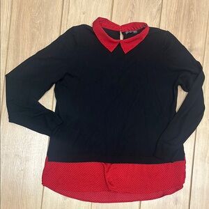 Black and Red Women's Top